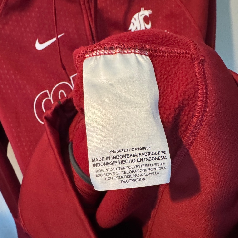 ❤️🐾 Nike WSU Cougars Therma-Fit Zip Hoodie Women's Large ✨ - Picture 5 of 8